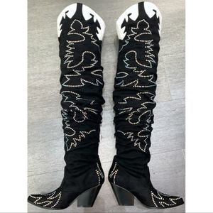Cape Robbin Thigh High Cowboy Boots